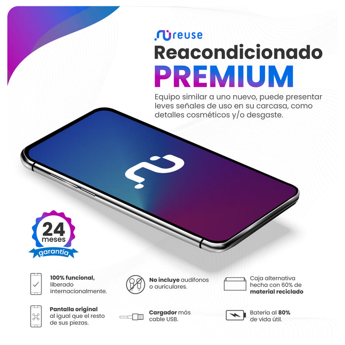 Apple iPhone XR 128GB Blanco Reacondicionado Reuse Perú