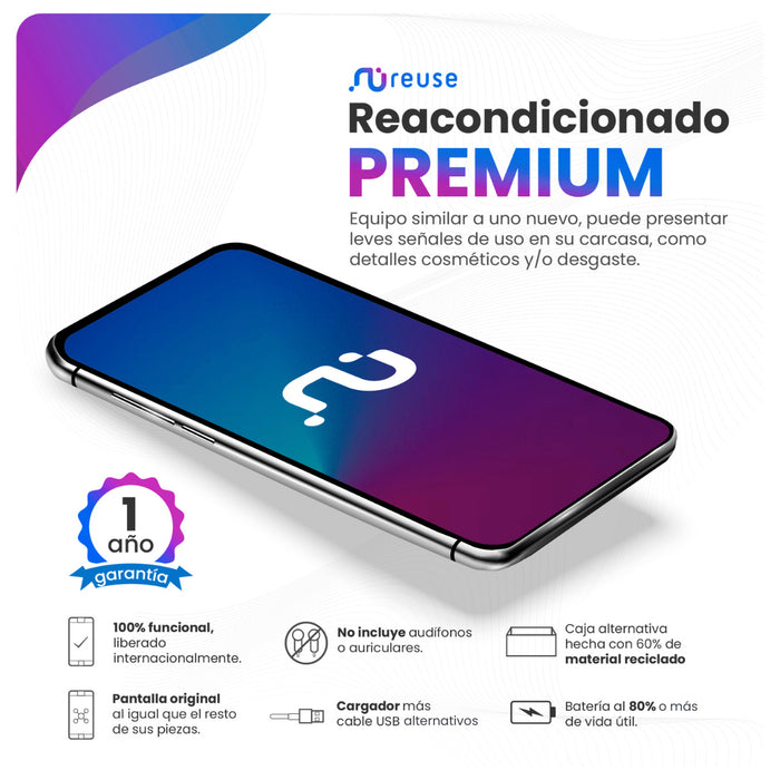 Apple iPhone XS Max Plata 64GB Reacondicionado — Reuse Perú